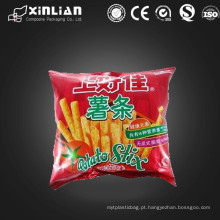 Personalizado design plástico calor selo saco de embalagem snack / saco de embalagem de plástico barato